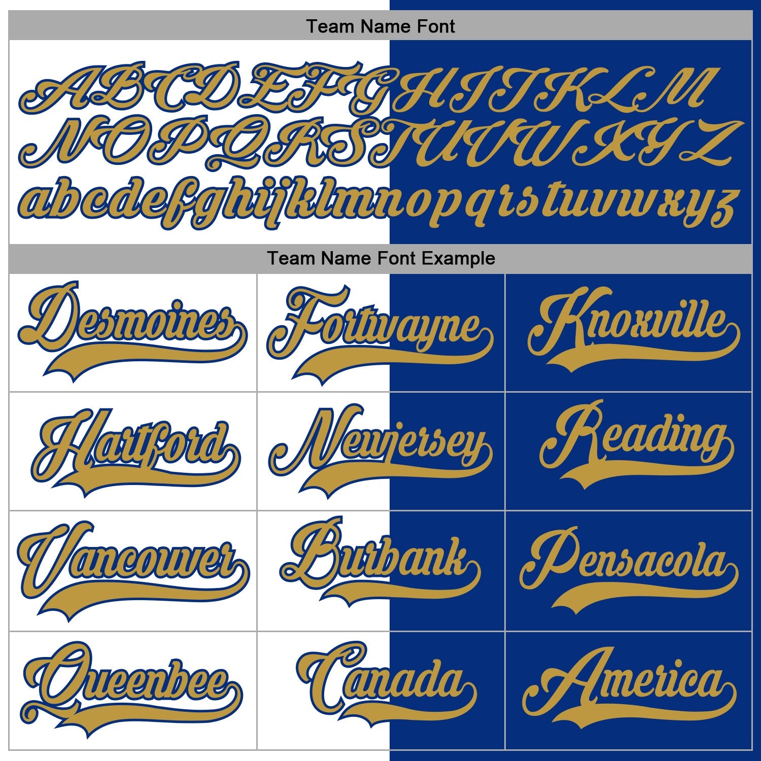 Custom Royal Old Gold-White Split Fashion Hockey Lace Neck Jersey