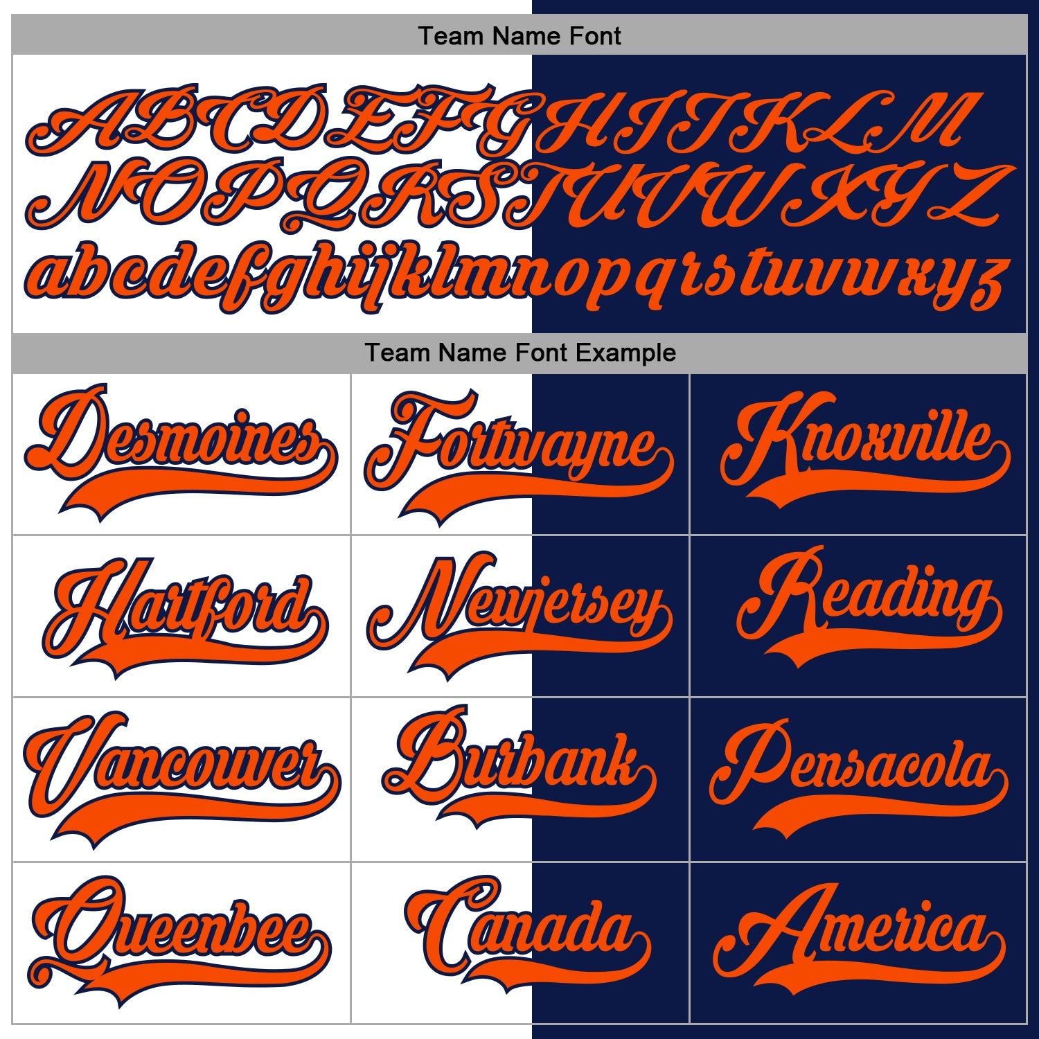 Custom Navy Orange-White Split Fashion Hockey Lace Neck Jersey