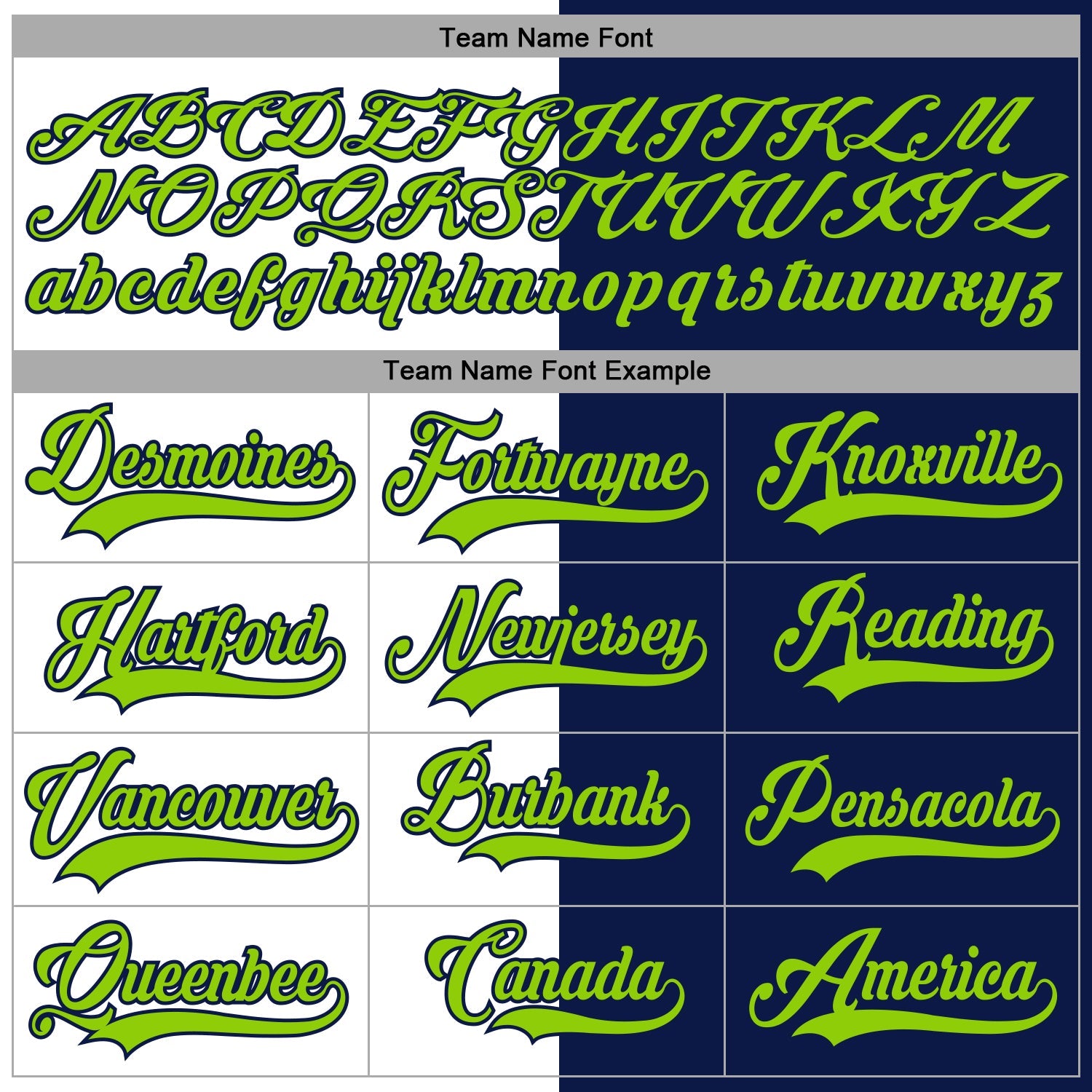 Custom Navy Neon Green-White Split Fashion Hockey Lace Neck Jersey