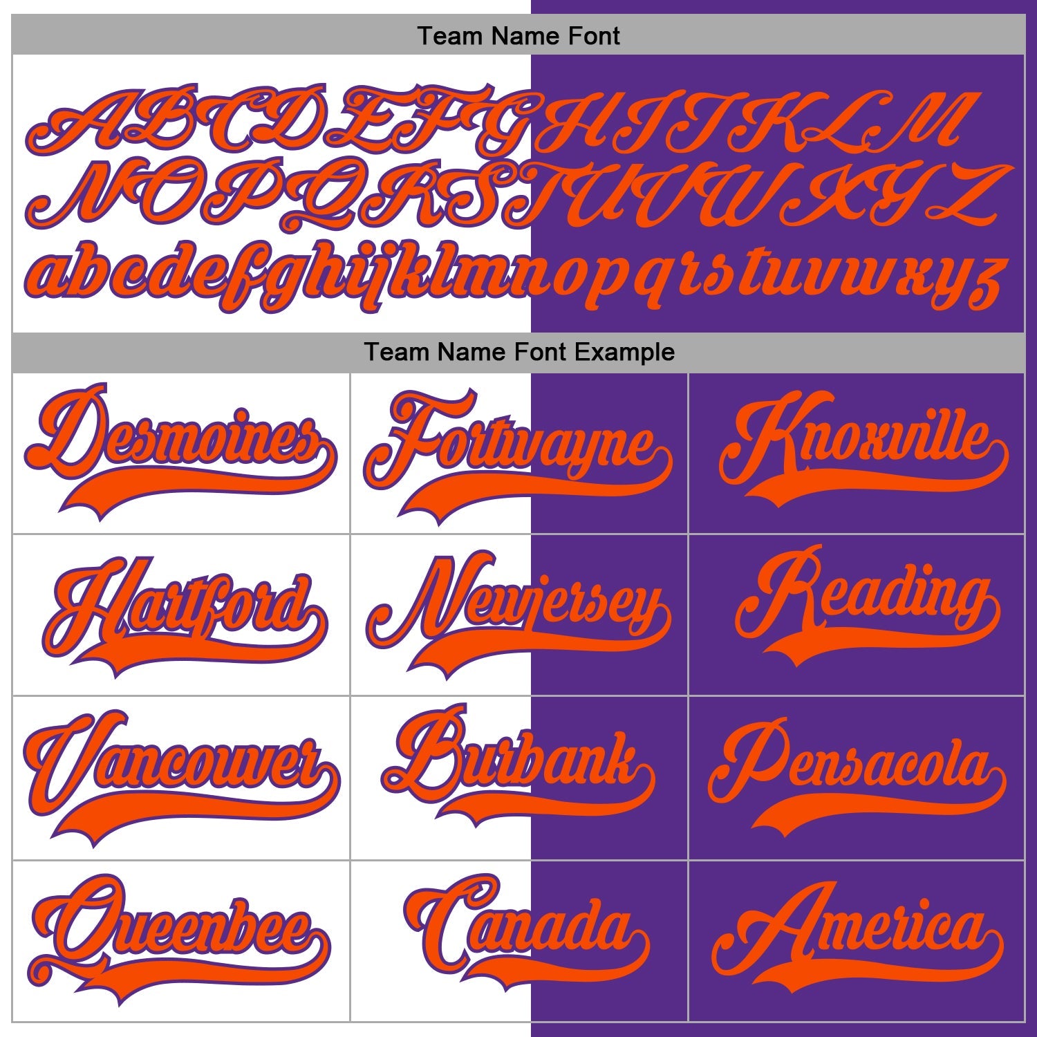 Custom Purple Orange-White Split Fashion Hockey Lace Neck Jersey