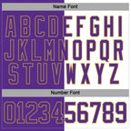 Custom Purple Old Gold-White Split Fashion Hockey Lace Neck Jersey