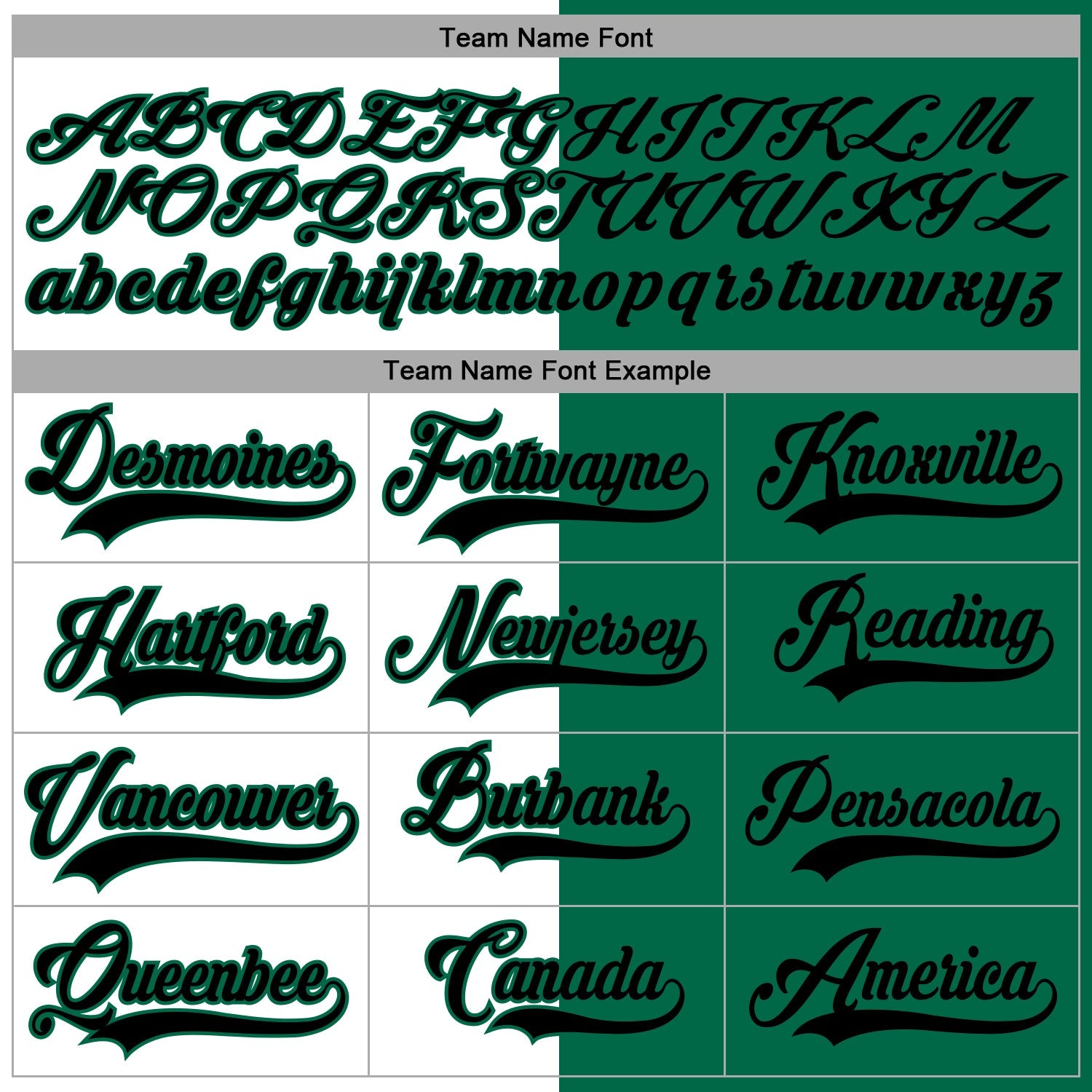 Custom Kelly Green Black-White Split Fashion Hockey Lace Neck Jersey