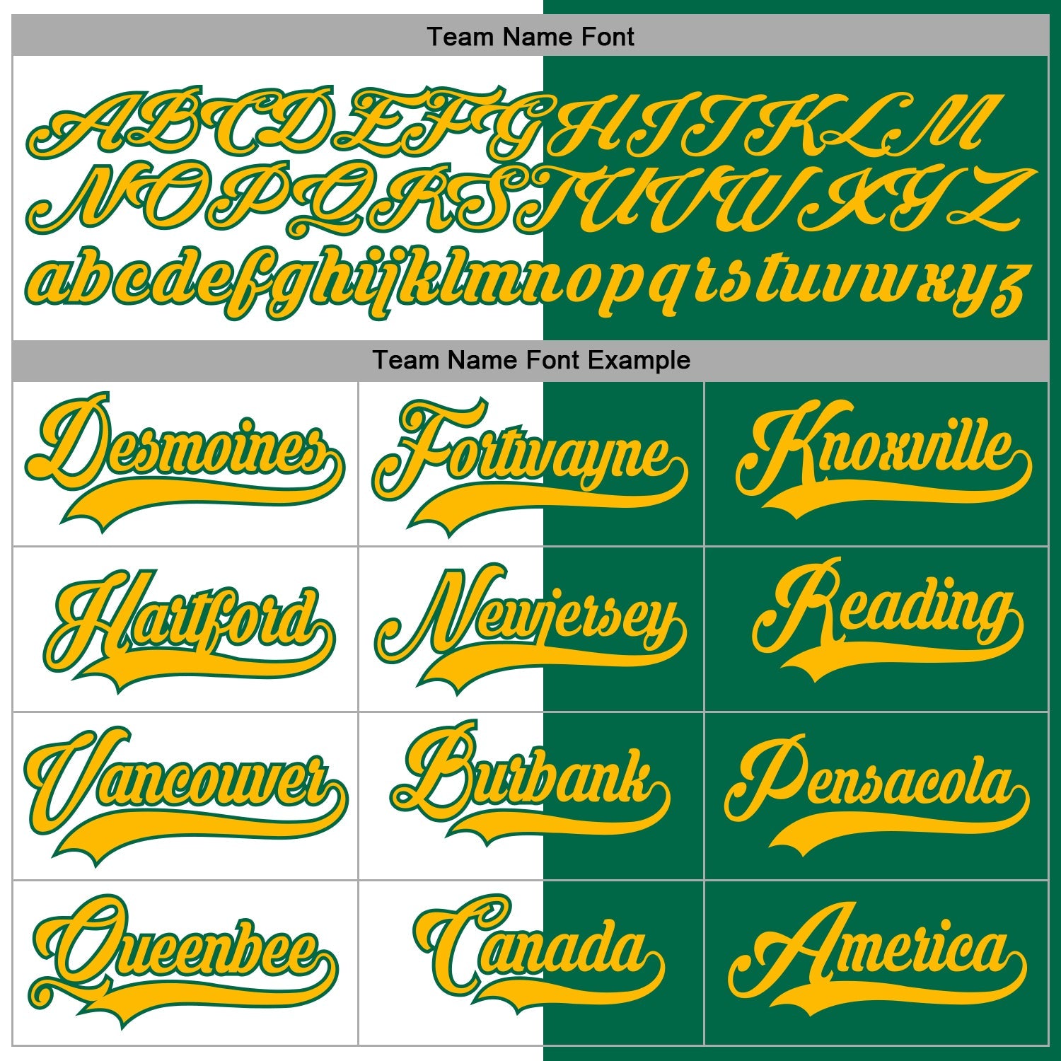 Custom Kelly Green Gold-White Split Fashion Hockey Lace Neck Jersey