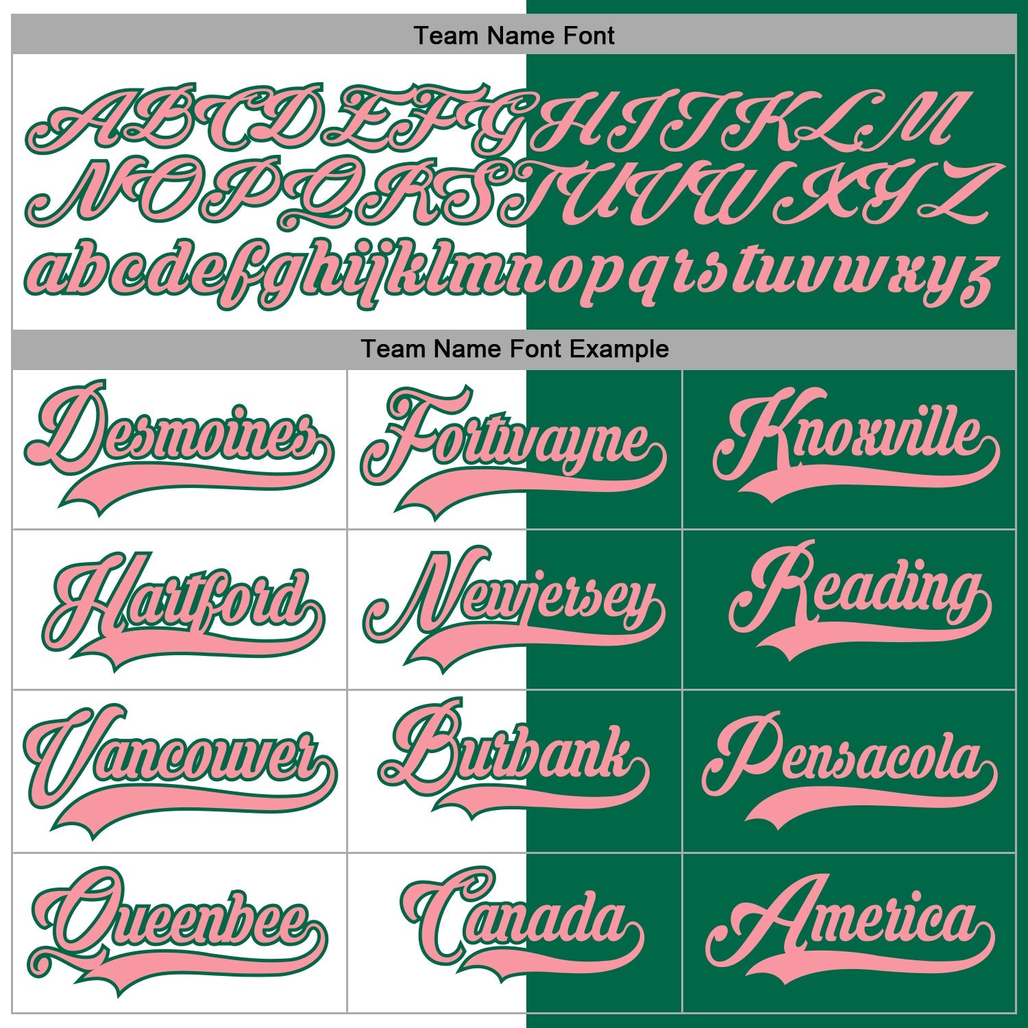 Custom Kelly Green Medium Pink-White Split Fashion Hockey Lace Neck Jersey