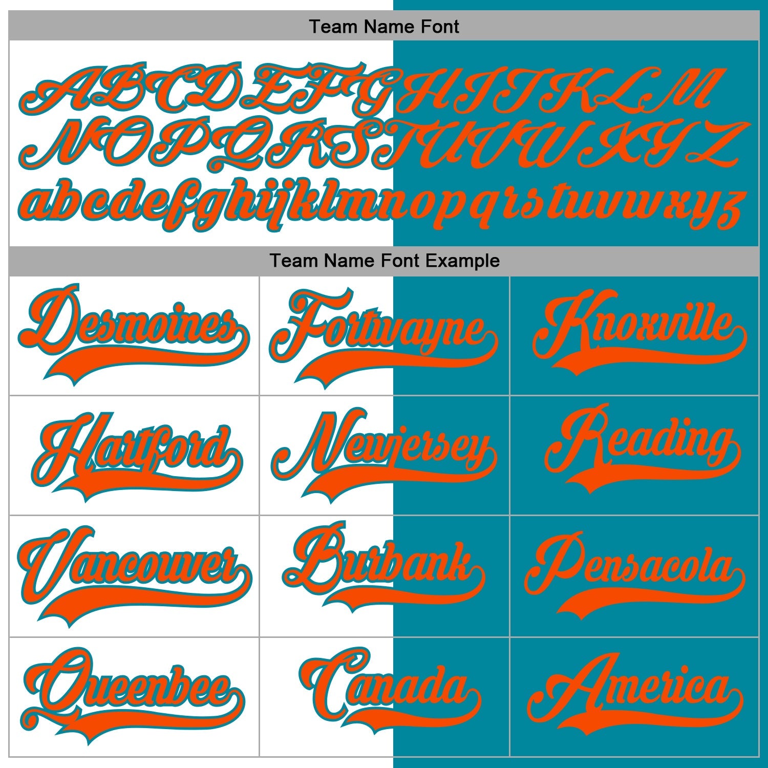 Custom Teal Orange-White Split Fashion Hockey Lace Neck Jersey