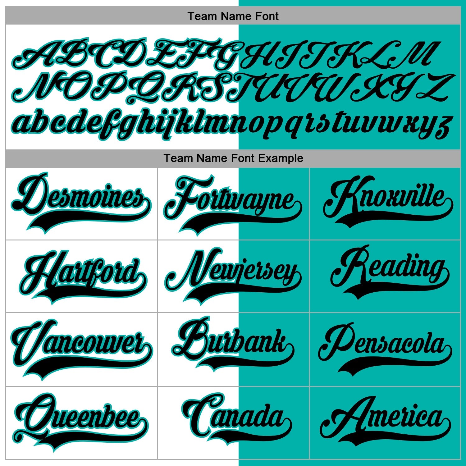 Custom Aqua Black-White Split Fashion Hockey Lace Neck Jersey