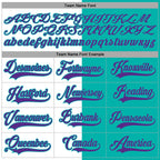 Custom Aqua Purple-White Split Fashion Hockey Lace Neck Jersey