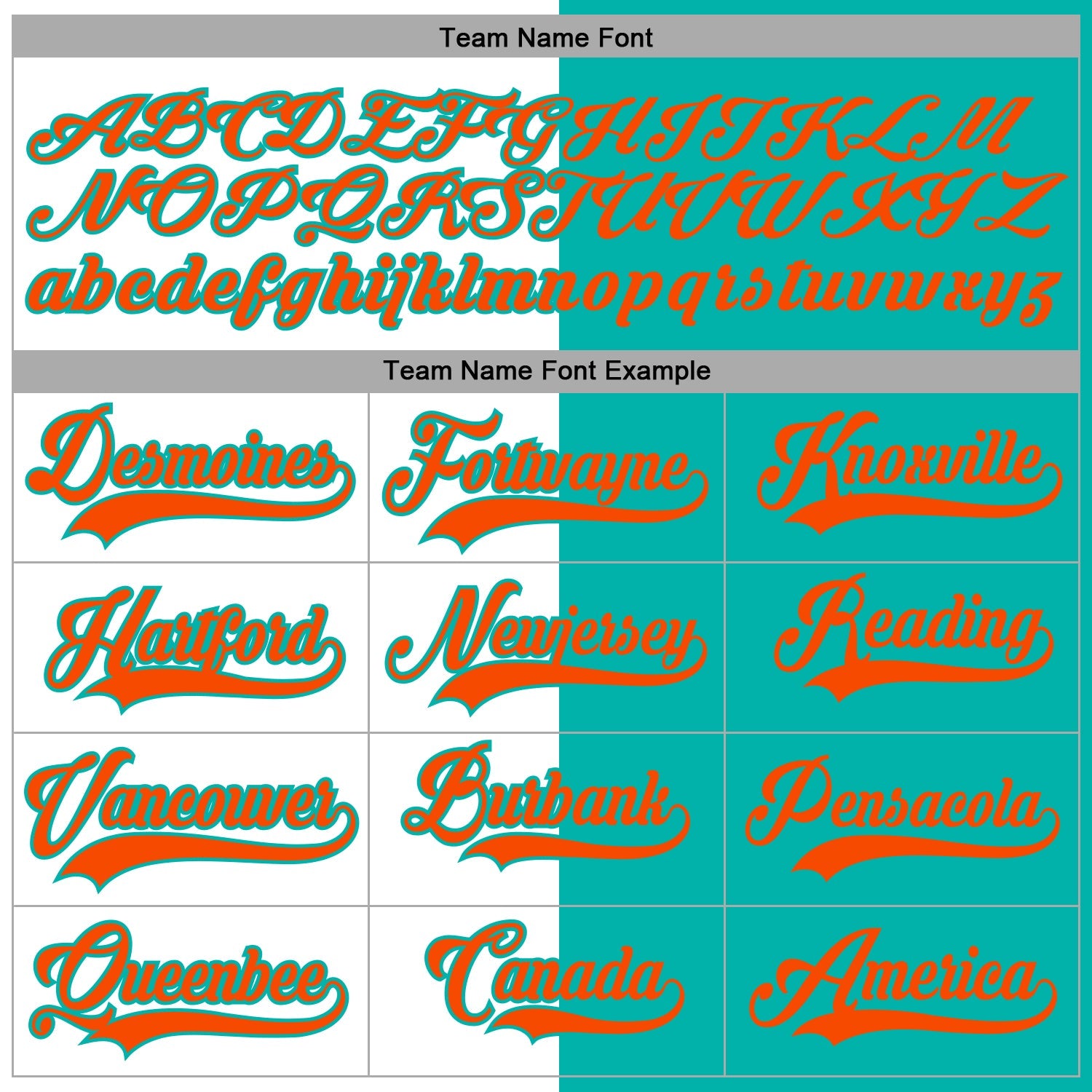 Custom Aqua Orange-White Split Fashion Hockey Lace Neck Jersey