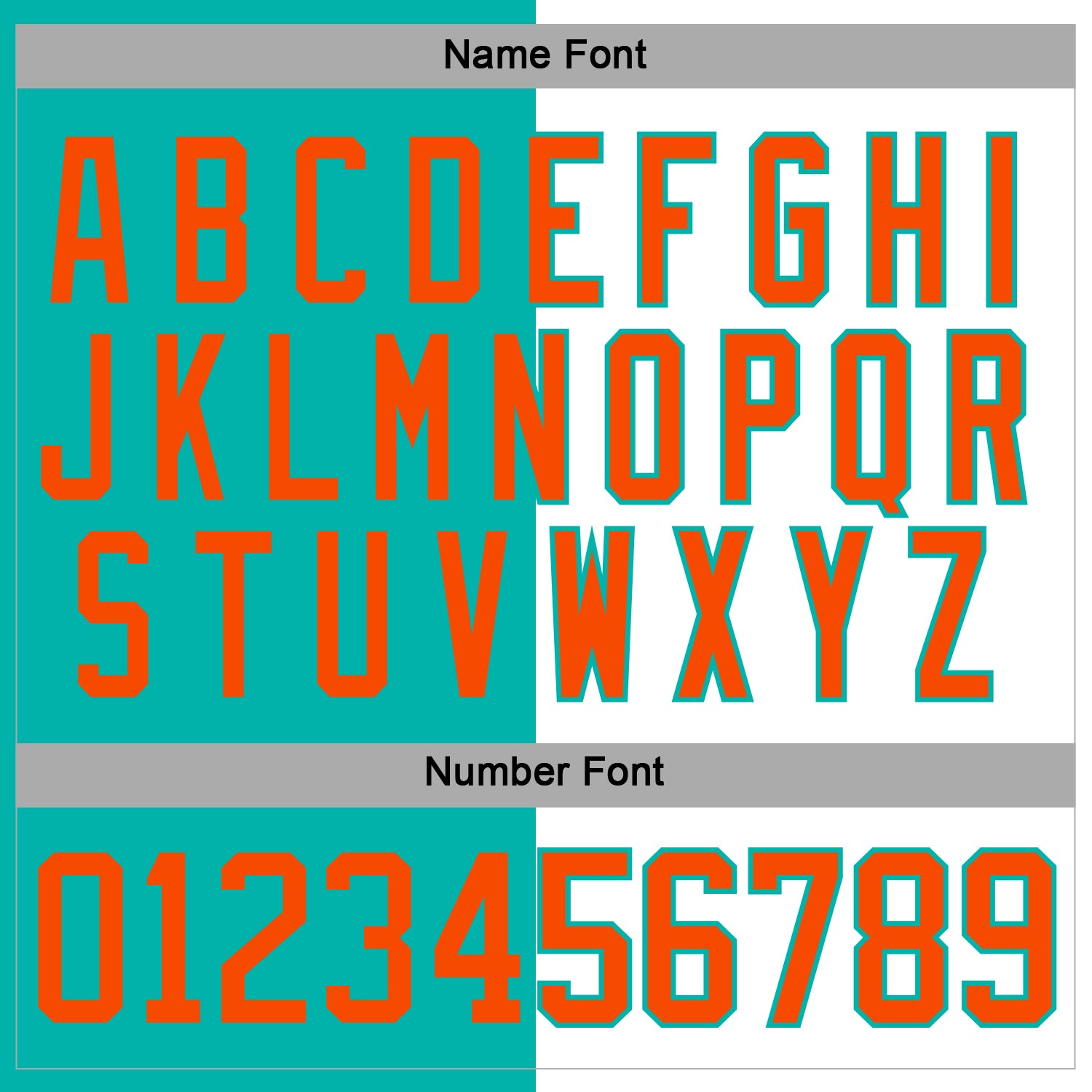 Custom Aqua Orange-White Split Fashion Hockey Lace Neck Jersey