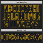 Custom Black Gold Split Ripped Pattern Baseball Pullover Sweatshirt Hoodie