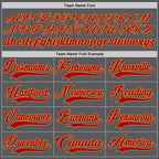 Custom Steel Gray Red-Old Gold Hockey Lace Neck Jersey