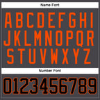 Custom Steel Gray Black-Orange Hockey Jersey