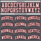 Custom Steel Gray White-Red Authentic Basketball Jersey