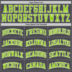 Custom Steel Gray Neon Green-White Authentic Basketball Jersey