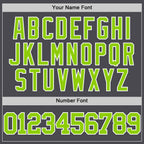 Custom Steel Gray Neon Green-White Authentic Basketball Jersey