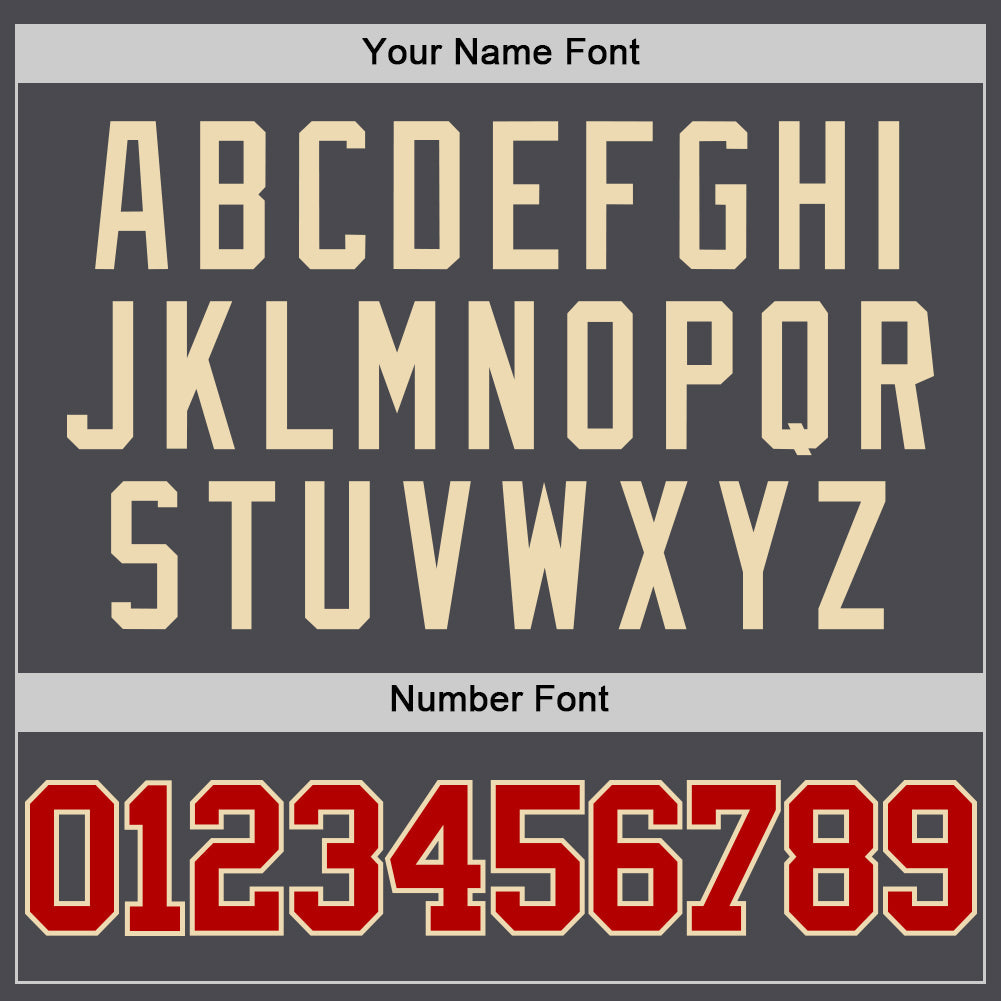 Custom Steel Gray Red-Cream Authentic Basketball Jersey