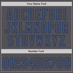 Custom Steel Gray Royal Authentic Baseball Jersey