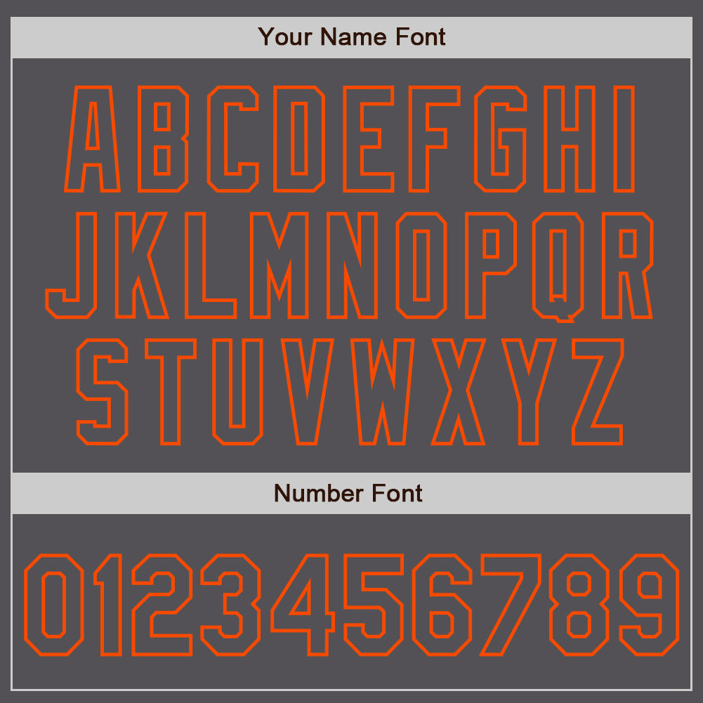 Custom Steel Gray Orange Authentic Baseball Jersey