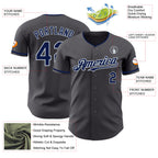 Custom Steel Gray Silver Authentic Baseball Jersey