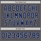 Custom Steel Gray Silver Authentic Baseball Jersey