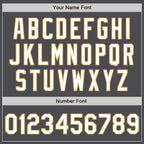 Custom Stitched Steel Gray White-Old Gold Baseball Pullover Sweatshirt Hoodie