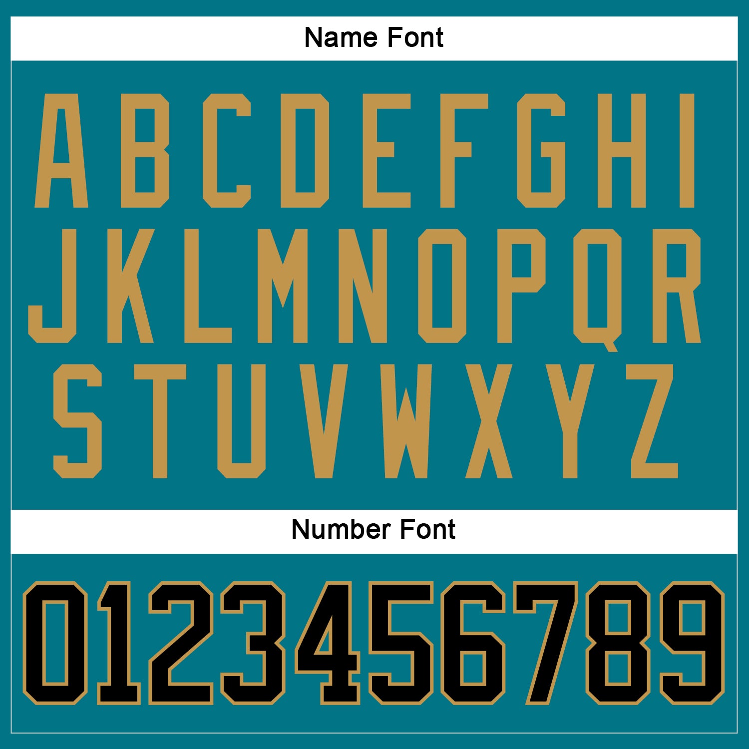 Custom Teal Black-Old Gold Hockey Jersey