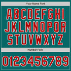 Custom Teal Red-White Authentic Baseball Jersey