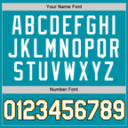 Custom Teal Gold-Black Authentic Throwback Basketball Jersey