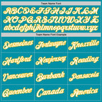 Custom Teal White-Gold Authentic Throwback Basketball Jersey