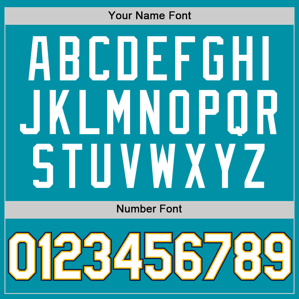 Custom Teal Gold-Navy Authentic Throwback Basketball Jersey