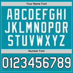 Custom Teal White-Black Authentic Throwback Basketball Jersey