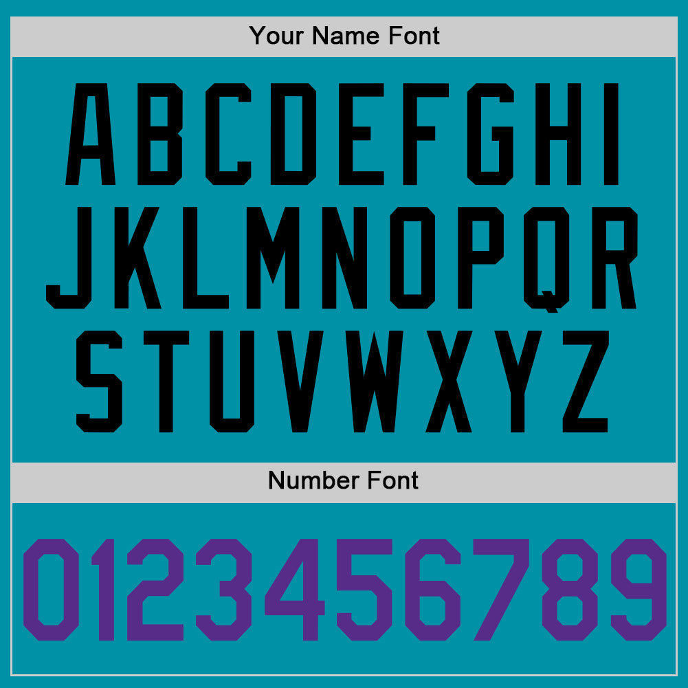 Custom Teal Purple-Black Authentic Throwback Basketball Jersey