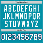 Custom Teal White-Navy Authentic Throwback Basketball Jersey