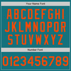 Custom Teal Orange Authentic Baseball Jersey