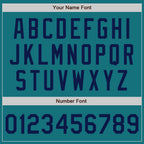 Custom Teal Navy Authentic Baseball Jersey
