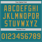 Custom Teal Old Gold Authentic Baseball Jersey