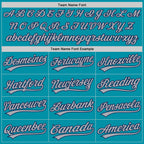 Custom Stitched Teal Gray-Navy Baseball Pullover Sweatshirt Hoodie