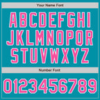 Custom Stitched Teal Pink-White Baseball Pullover Sweatshirt Hoodie