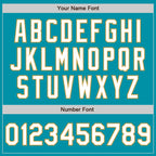 Custom Stitched Teal White-Old Gold Baseball Pullover Sweatshirt Hoodie