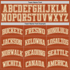 Custom Texas Orange Cream Authentic Basketball Jersey