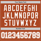 Custom Texas Orange White Authentic Basketball Jersey