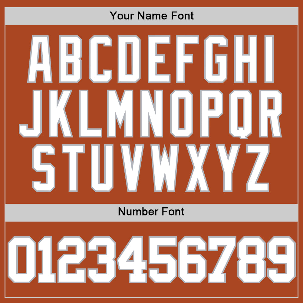 Custom Texas Orange White-Gray Authentic Basketball Jersey