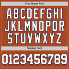 Custom Texas Orange White-Navy Authentic Basketball Jersey