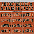 Custom Texas Orange Black-Cream Authentic Basketball Jersey