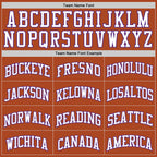 Custom Texas Orange White-Purple Authentic Basketball Jersey