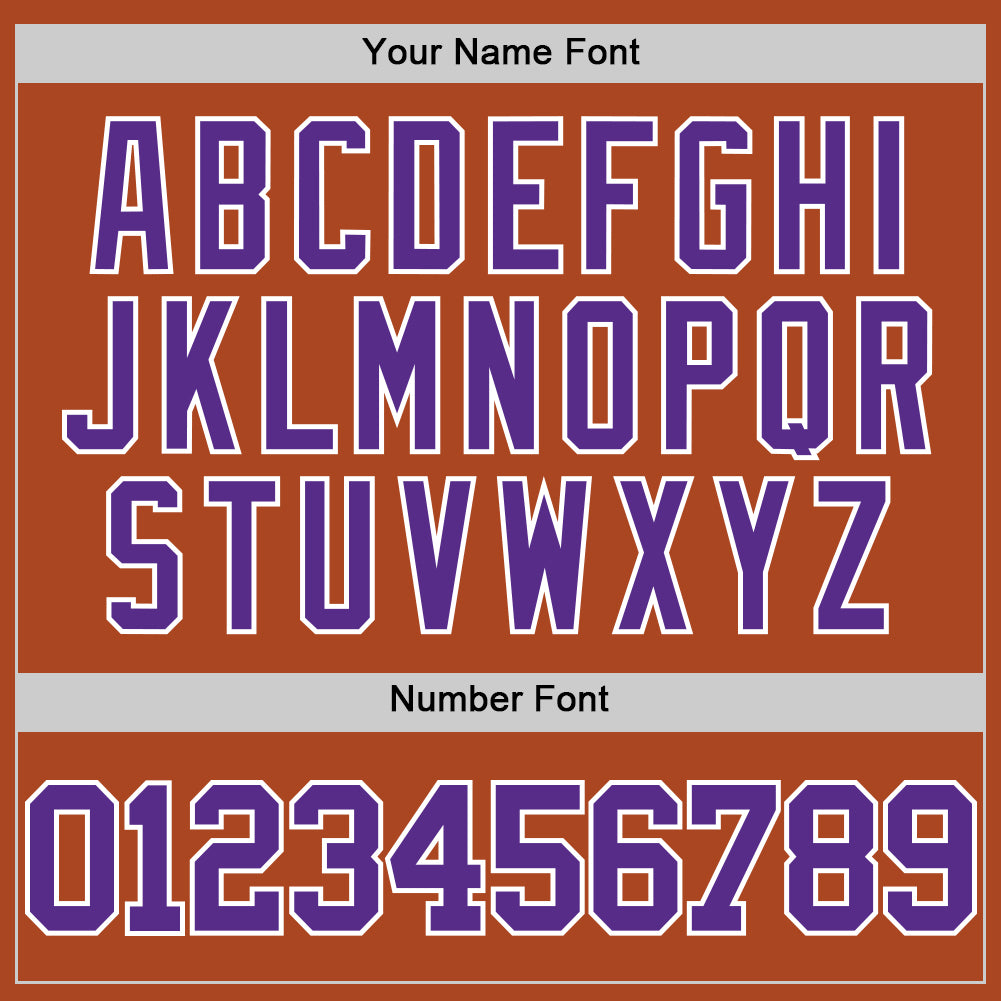 Custom Texas Orange Purple-White Authentic Basketball Jersey