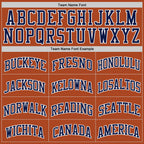 Custom Texas Orange Navy-White Authentic Basketball Jersey
