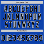 Custom Thunder Blue Black-White Authentic Baseball Jersey