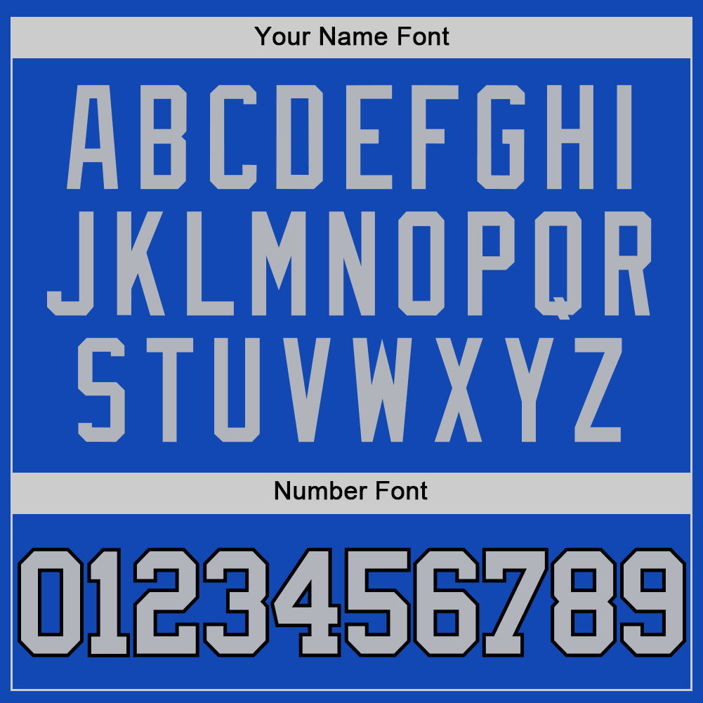 Custom Thunder Blue Gray-Black Authentic Basketball Jersey