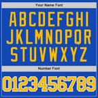 Custom Thunder Blue Gold-White Authentic Basketball Jersey